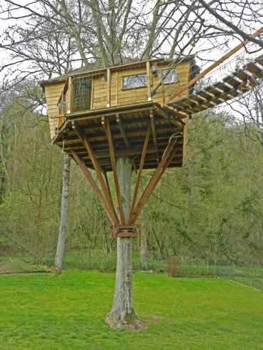 Construire une cabane dans les arbres en Seine-et-Marne