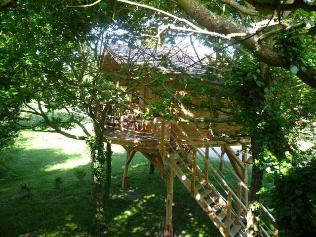 Présentation de la cabane dans les arbres à Guérande