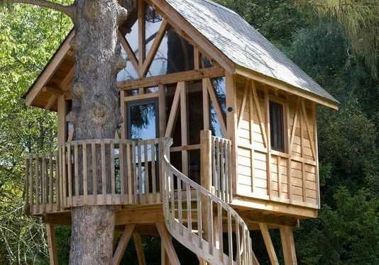 L'importance de la sécurité lors de l'utilisation d'un escalier pour accéder à une cabane dans les arbres