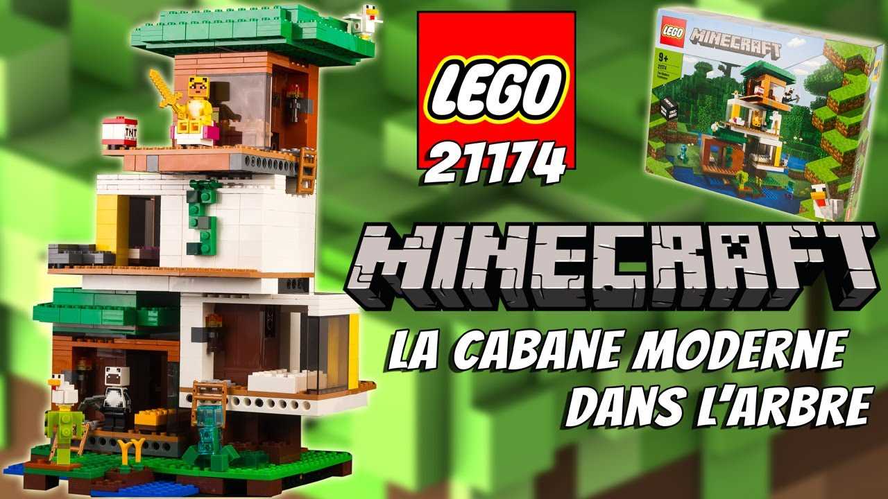 La construction d'une cabane dans les arbres avec Lego Minecraft